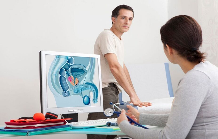 Le médecin diagnostique la prostatite sur la base des antécédents, de l'examen instrumental et des tests